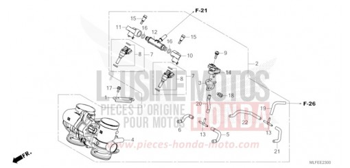 CORPS DE PAPILLON NT1100DET de 2026